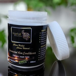 Tera Herbals and Hairfall Solutions™ Fermented Rice Conditioner – Ayurvedic Hair Softening and Strengthening Formula