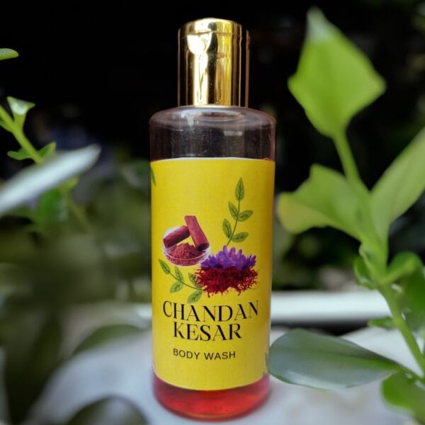 Tera Herbals and Hairfall Solutions™ Chandan Kesar Body Wash – Ayurvedic Natural Body Cleanser