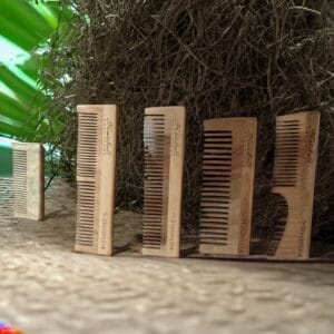 Tera Herbals and Hairfall Solutions™ Wooden Comb – Natural Hair Care Accessory