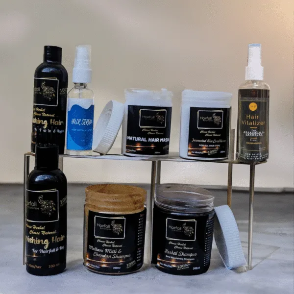 Tera Herbals and Hairfall Solutions™ Hairfall and Regrowth Kit – Ayurvedic Hair Care Set