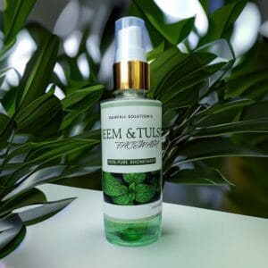 Using Tera Herbals and Hairfall Solutions™ Neem and Tulsi Facewash for Fresh, Clean Skin