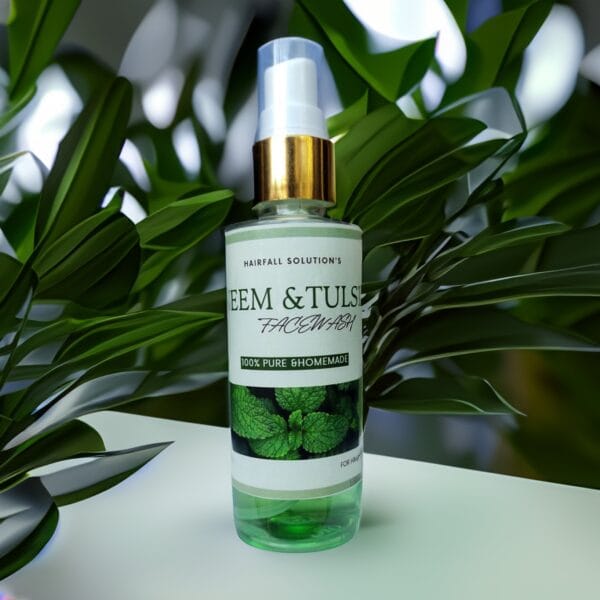 Using Tera Herbals and Hairfall Solutions™ Neem and Tulsi Facewash for Fresh, Clean Skin