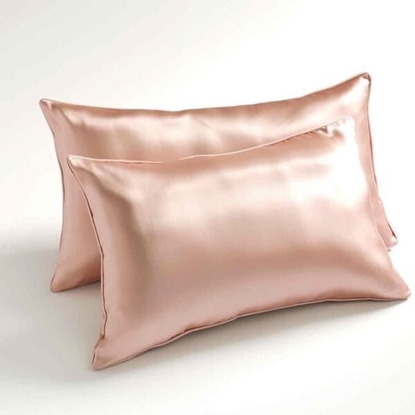 Close-Up of Pure Silk Pillow Cover by Tera Herbals and Hairfall Solutions™