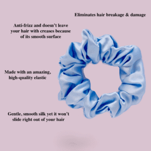 tera-herbals-hairfall-solutions-silk-hair-scrunchie-closeup.jpg Close-Up of Tera Herbals and Hairfall Solutions™ Pure Silk Hair Scrunchie