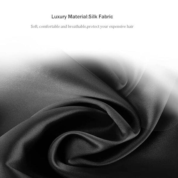 Close-Up of Pure Silk Fabric Used in Tera Herbals and Hairfall Solutions™ Bonnet